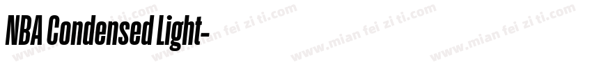 NBA Condensed Light字体转换